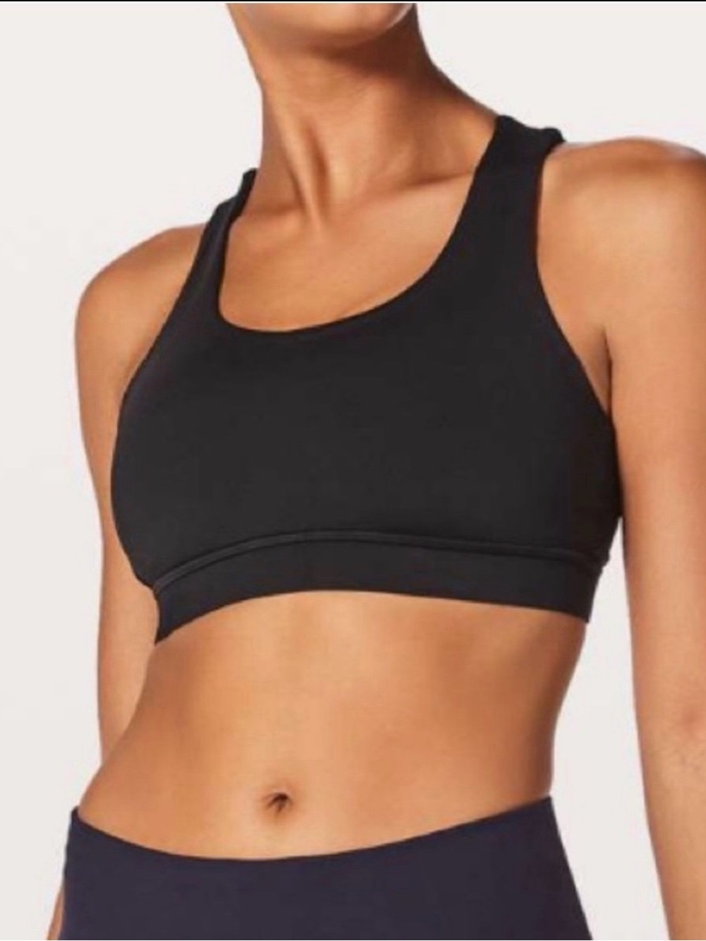 lululemon athletica Energy Black Scoop-Neck Racerback Sports Bra